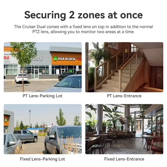 Caméra de surveillance extérieure IP PT 10 MP