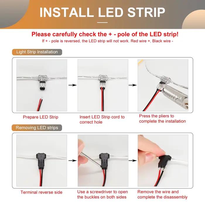 Bande lumineuse LED pour escaliers