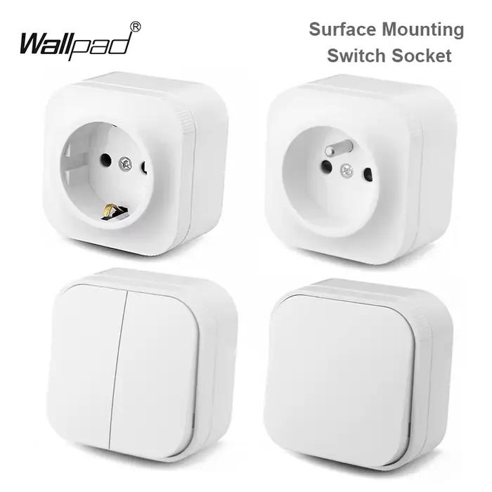 Prise électrique murale à Surface française européenne