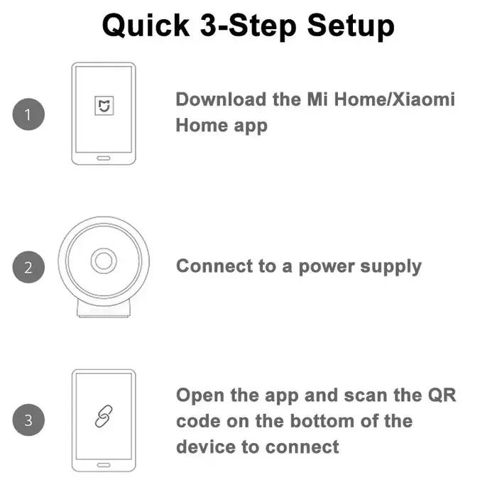 Nouvelle caméra Xiaomi Mi 2K à montage magnétique Ultra claire