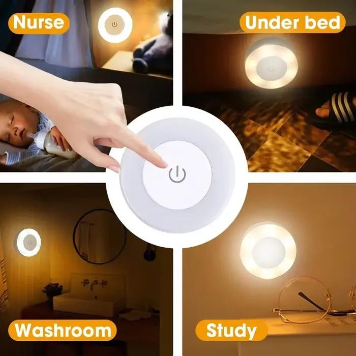 Veilleuse LED rechargeable par USB portable pour l'éclairage du salon et de la chambre à coucher. Lampes Lampe Décorations Pour La Maison Décor Lumières