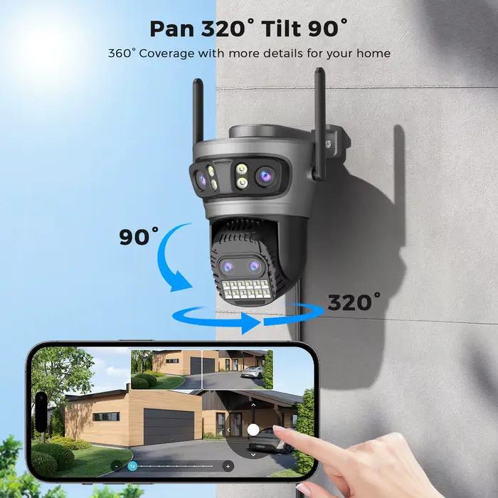 Caméra Wifi d'extérieur 20MP