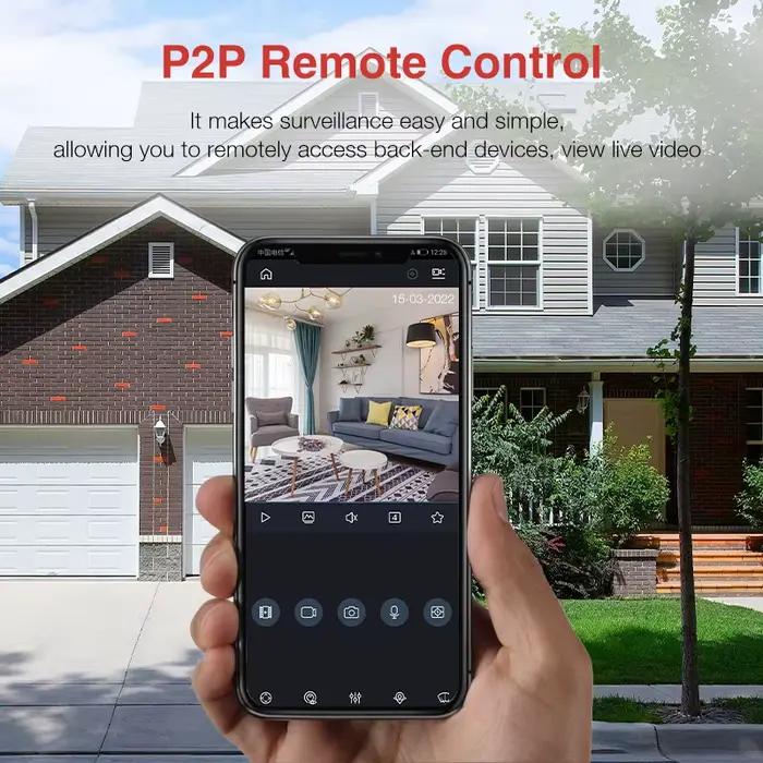 Caméra IP PoE AI Dahua IPC-HDBW2441E-S 4MP IPC-HDBW2841E-S 4K 8MP IR30M Dôme WizSense pour Surveillance de Sécurité Réseau avec Micro Intégré