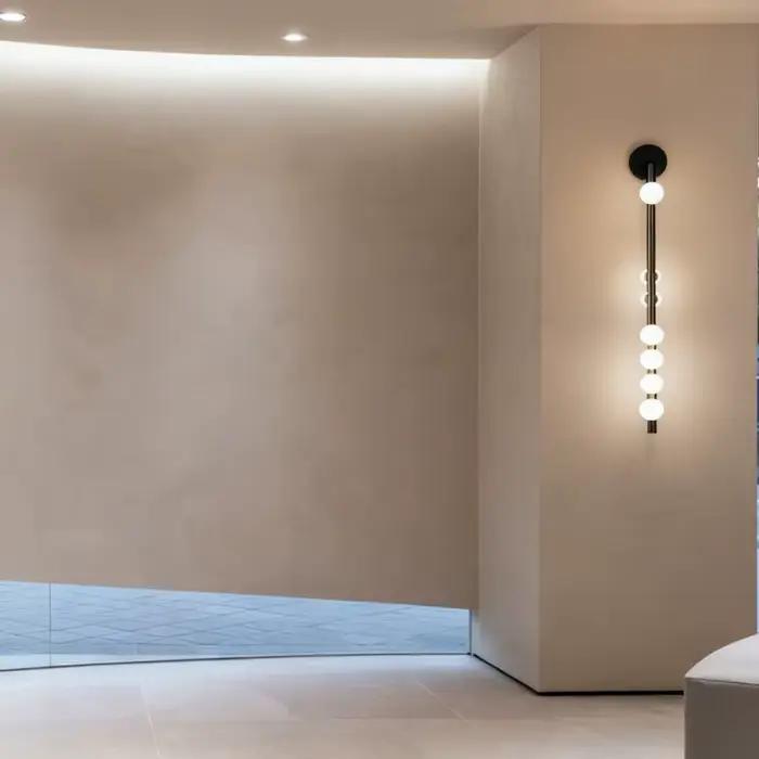 Designer hôtel Clubhouse Villa salon TV mur fond applique murale nordique entrée chambre tête de lit lumière LED