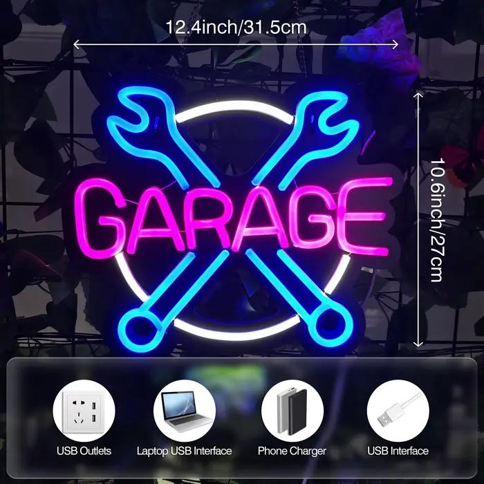 1 enseigne de garage néon