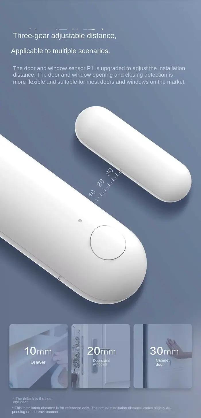 Capteur de porte et fenêtre Aqara P1 Zigbee 3.0 sécurité sans fil maison intelligente antivol application HomeKit protection efficace pour maison bureau magasin entretien facile installation rapide