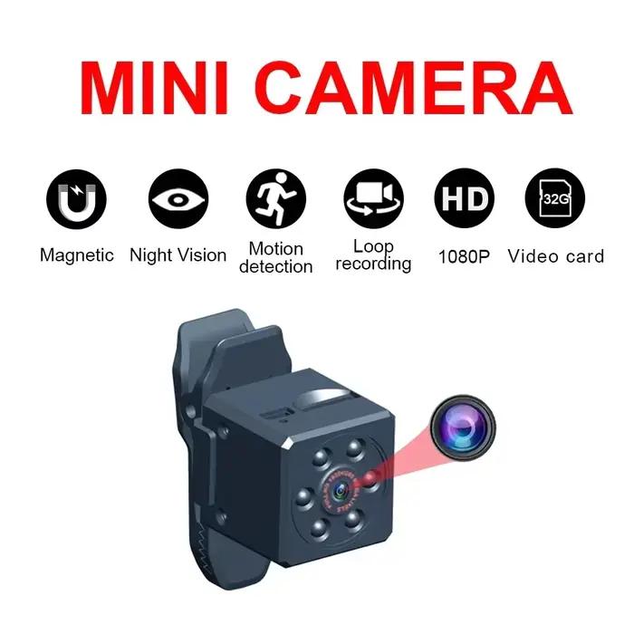 Micro Mini caméras extérieures HD 1080p numérique magnétique corps détection de mouvement enregistrement instantanés petite caméra Vision nocturne infrarouge