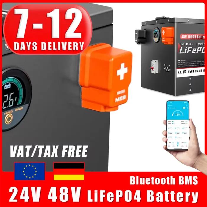 Batterie LiFePO4 24V 48V 100Ah 200Ah