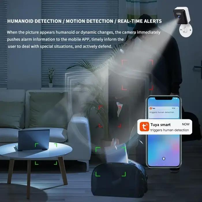 Caméra de vidéosurveillance de sécurité sans fil Wifi 5MP