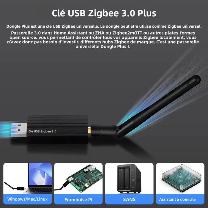Haozee Zigbee 3.0 USB Dongle Plus Stick universel