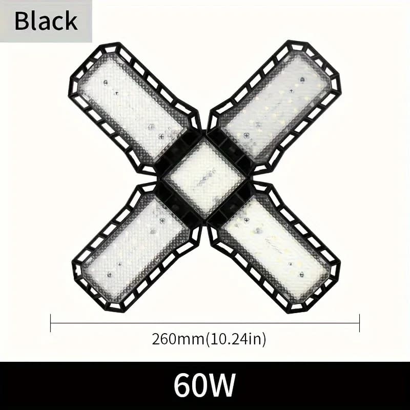 Lampes de garage avec panneaux réglables E26/E27 lampe de travail au plafond 40W 60W 80W ampoule pou