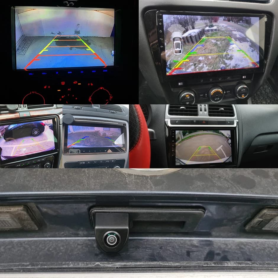 GreenYi 170 ° Caméra de recul pour véhicule, 1080P, pour VW Skoda Octavia A5 A7 3 superbe Rapid Ye