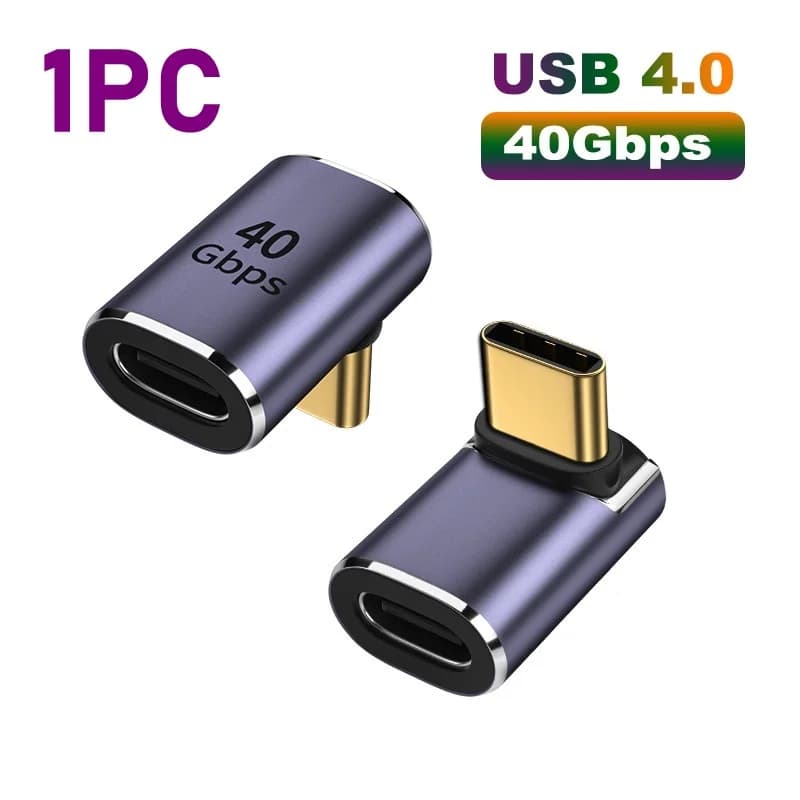 Connecteur de chargeur USB 4.0 PD 100W 8K 60Hz pour Macbook, 40Gbps, haute vitesse, USB C OTG, forme