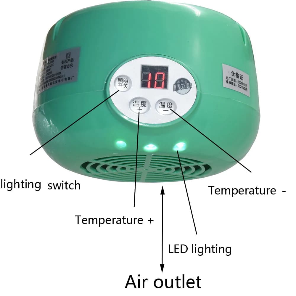 Lampe chauffante thermostatique jetable pour animaux de compagnie, lumière chaude, contrôleur de tem