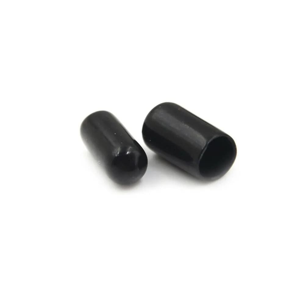 10/25/50pcs 3-25mm PVC vinyle caoutchouc embout rond bouchon fileté tuyau en acier tuyau en plastiqu
