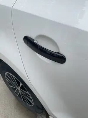 Autocollants de style pour poignée de porte de voiture, noir brillant, Chrome, pour VW Golf 4 MK4 Vo