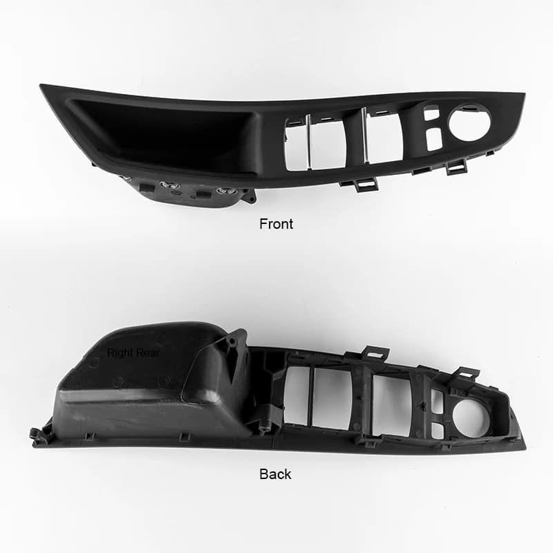 Poignée de porte intérieure de voiture RHD LHD, garniture de panneau de porte intérieure, couvercle