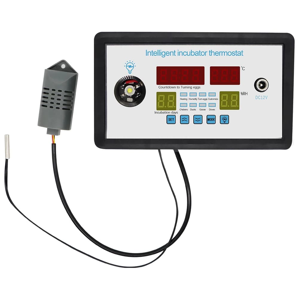 Thermostat d'incubateur Intelligent, thermomètre numérique, contrôleur d'humidité, lumière froide LE