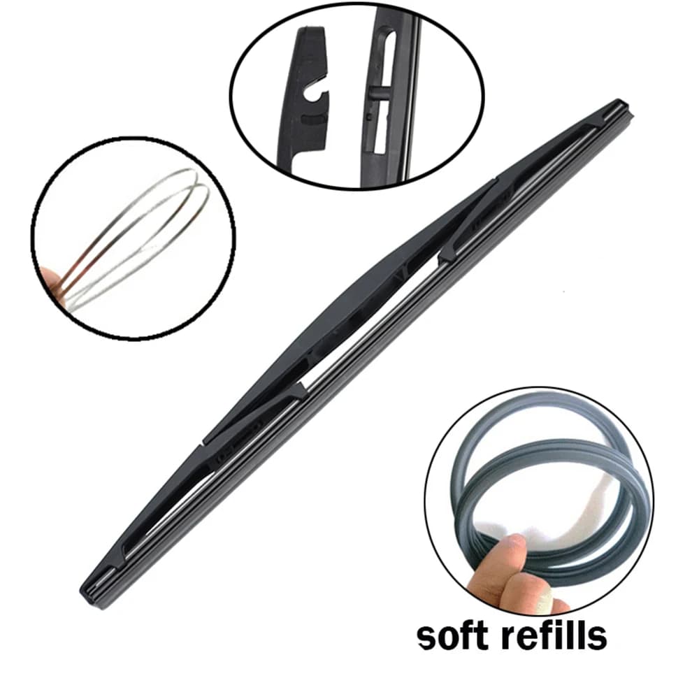 Erick's Wiper-Kit d'essuie-glace avant et arrière, pour Honda Fit Jazz 1 2002-2008, brosse pour pare