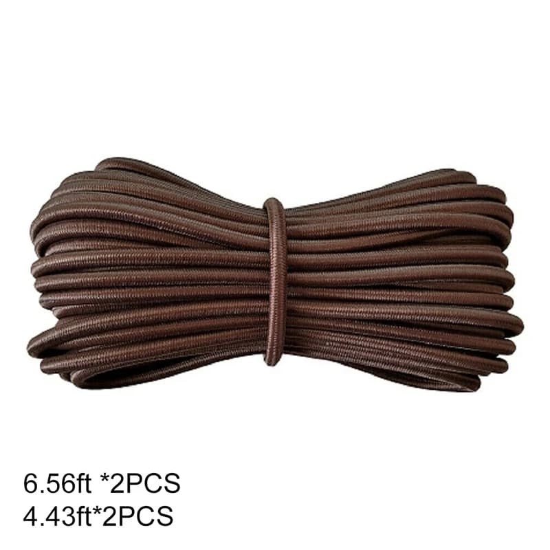 Repose-lit de camping avec cordon élastique, 4 pièces, chaise pliante, accessoire, corde de liaison