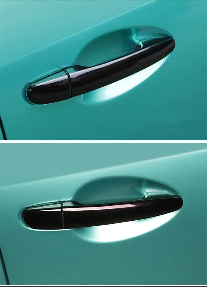 Couvercle de poignée de porte de voiture chromé noir brillant, garniture, accessoires de style pour