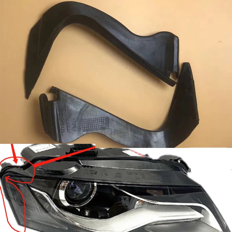 Pour Audi A4 B8 2008-2012 bande d'étanchéité de phare bande de couverture de phare de voiture bande
