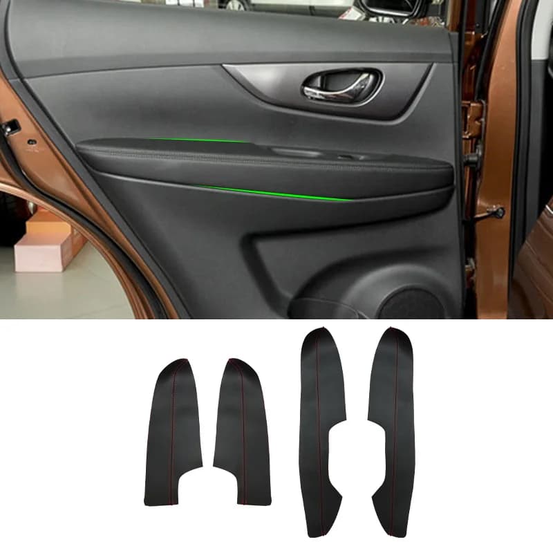 Housse de protection souple pour accoudoir de porte de voiture, pour Nissan x-trail Rogue 2014 2015