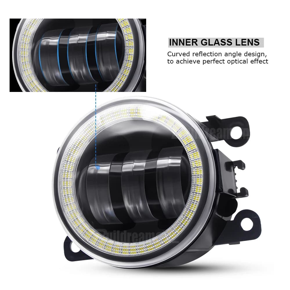 2 X phare antibrouillard Angel Eye pour Subaru Forester WRX STI Impreza XV BRZ Justy Outback Legacy