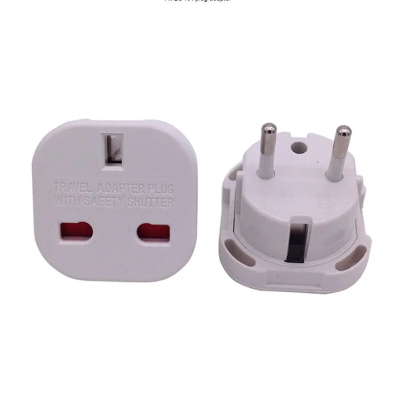 1 pièces prise électrique ue royaume-uni à ue adaptateur de prise de voyage prise électrique convert