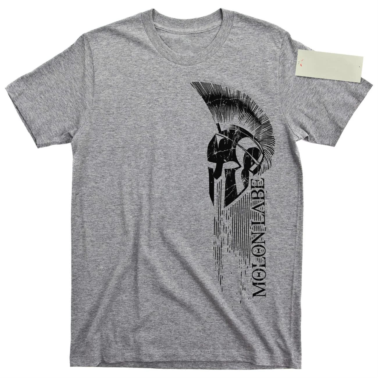 T-Shirt Molon Labe Sparta Kokor, Casque Spartiate T-shirt d'été à manches courtes en coton à col ron