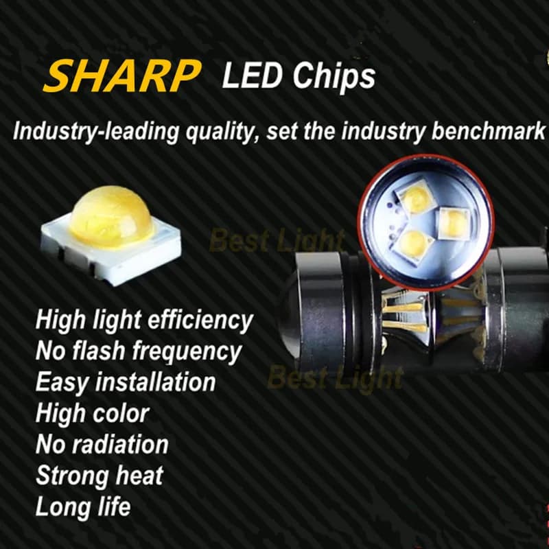 Ampoules LED au xénon blanc P13W Canbus sans erreur, 2 pièces, pour Audi A4 B8 NonFL (2008 – 2015),