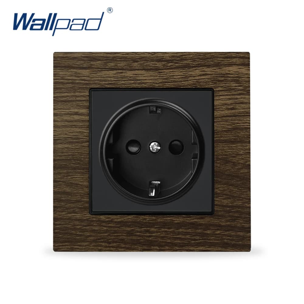 Prises murales en Aluminium satiné, 4 voies, 110V – 240V AC, 344x86mm