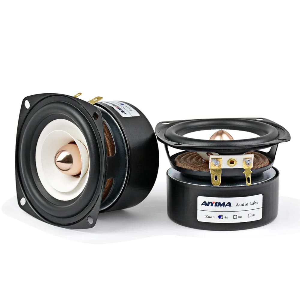 AIYIMA 2 pièces, haut-parleurs pleine gamme de 3 pouces, 4 8 ohms, 15 W, haut-parleur de basse et de