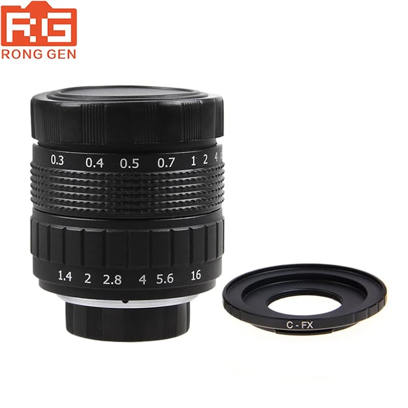 Fujian 50mm F1.4 CCTV caméra objectif + C-FX pour Fuji Fujifilm X-A2 X-A1 X-T1 X-E2 X-1M