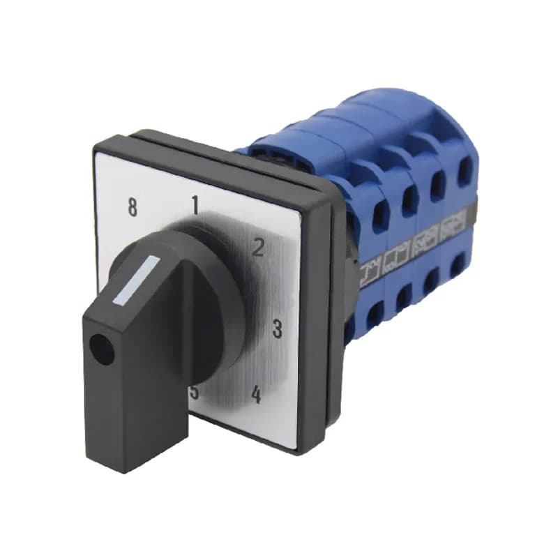 Commutateur rotatif à came 660V 20A 8 positions, 16 bornes, 4 pôles, pour commande de moteur électri