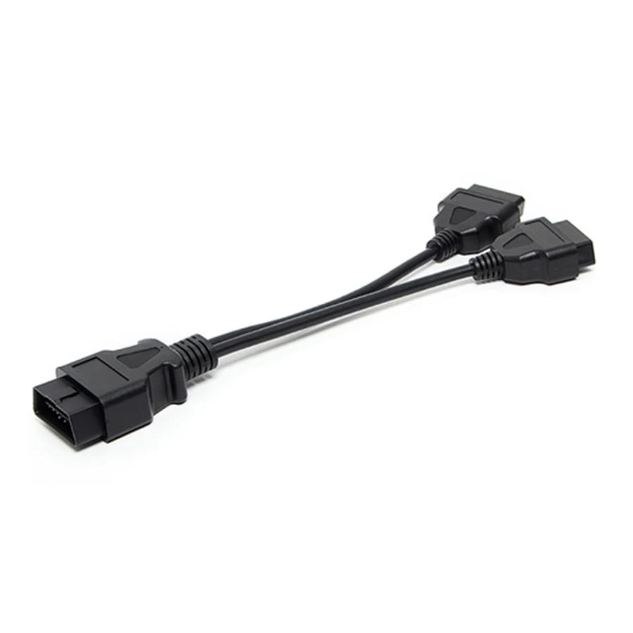 Câble d'extension OBD2, séparateur mâle à double femelle de 30CM, adaptateur de câble de diagnostic