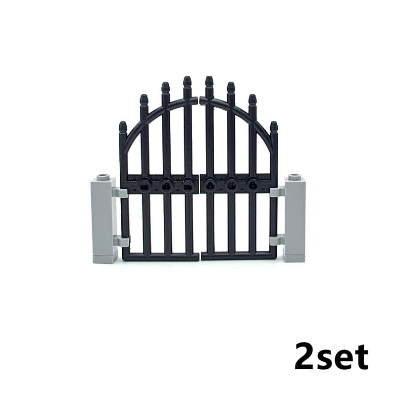 Décennie s de construction de maison d'amis, pièces MOC, porte, fenêtre, château, hôtel, jouet en br