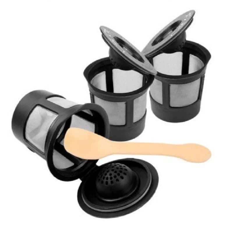 Capsules filtrantes réutilisables en acier inoxydable, 3 pièces, pour cafetière Keurig 1.0 et 2.0 K2