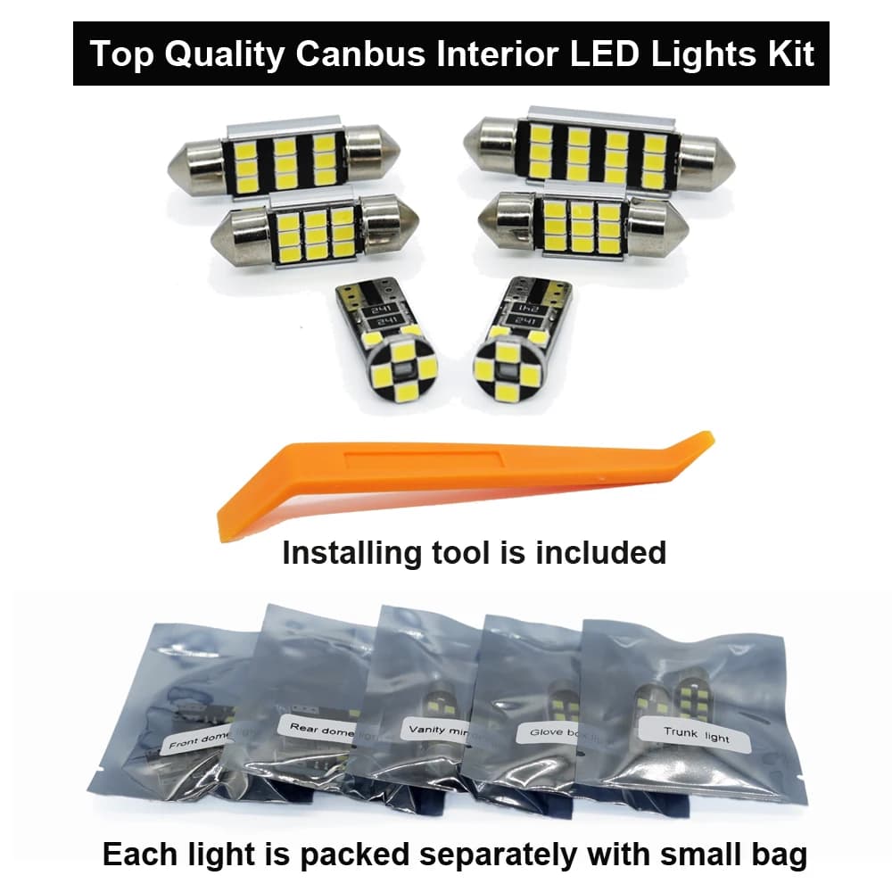 Zoomsee Kit d'éclairage intérieur LED pour Honda Civic 6 VI EK EK3 EK4 EK9 1996 1997 1998 1999 2000