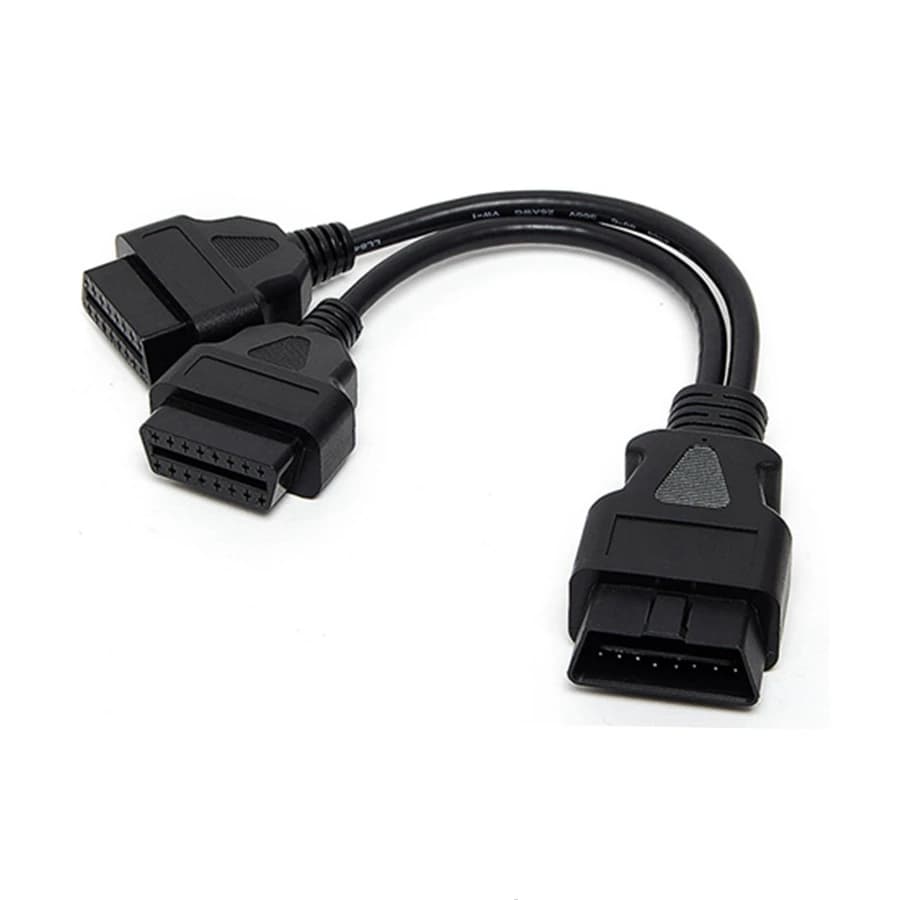 Câble d'extension OBD2, séparateur mâle à double femelle de 30CM, adaptateur de câble de diagnostic