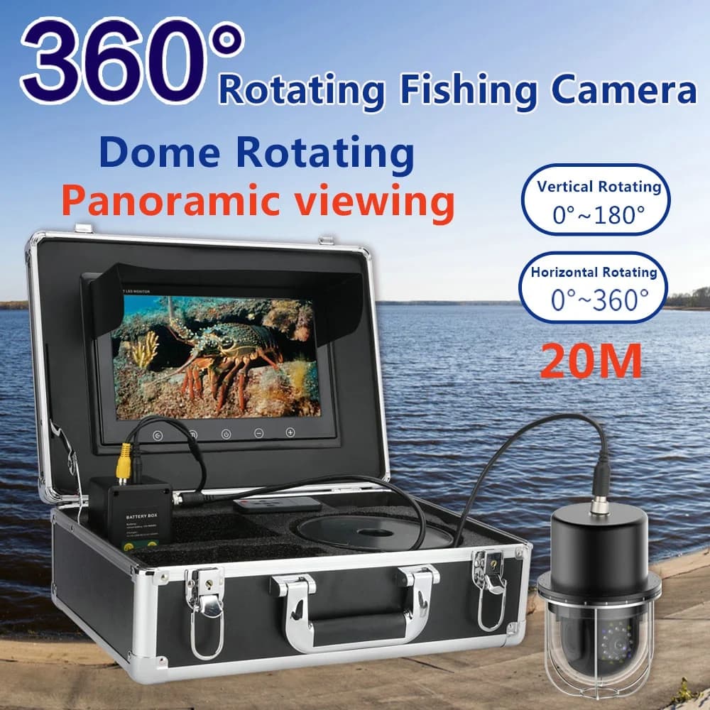 Caméra vidéo de pêche sous-marine, 10 pouces, 20m, 50m, 100m, détecteur de poisson, étanche IP68, 20