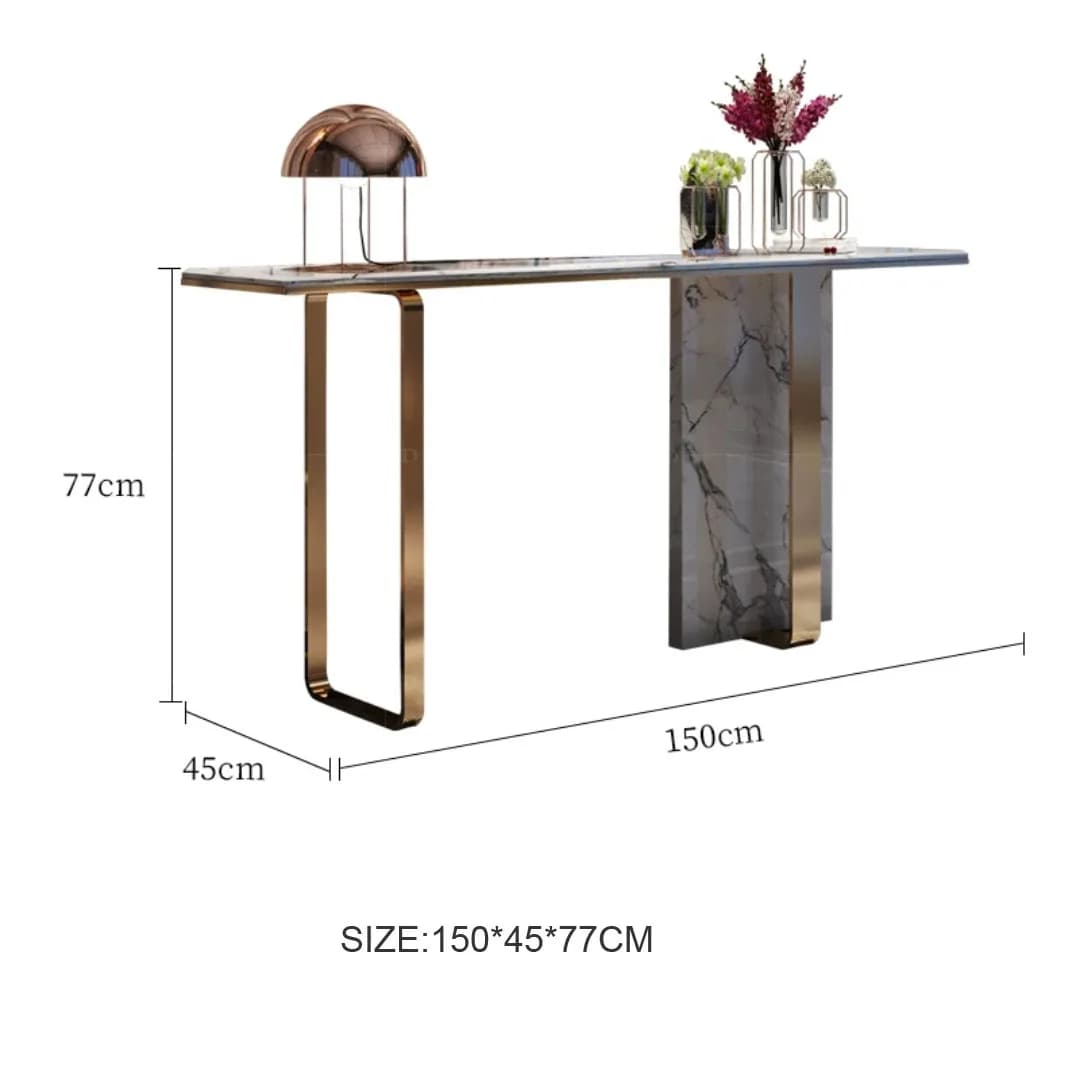 Tables de canapé dorées en acier inoxydable, style européen, marbre, nordique, salon, entrée de port