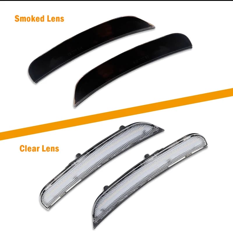 IJDM – Kit de feux de position latéraux LED pour pare-chocs avant/arrière ambre/rouge, pour Dodge Ch