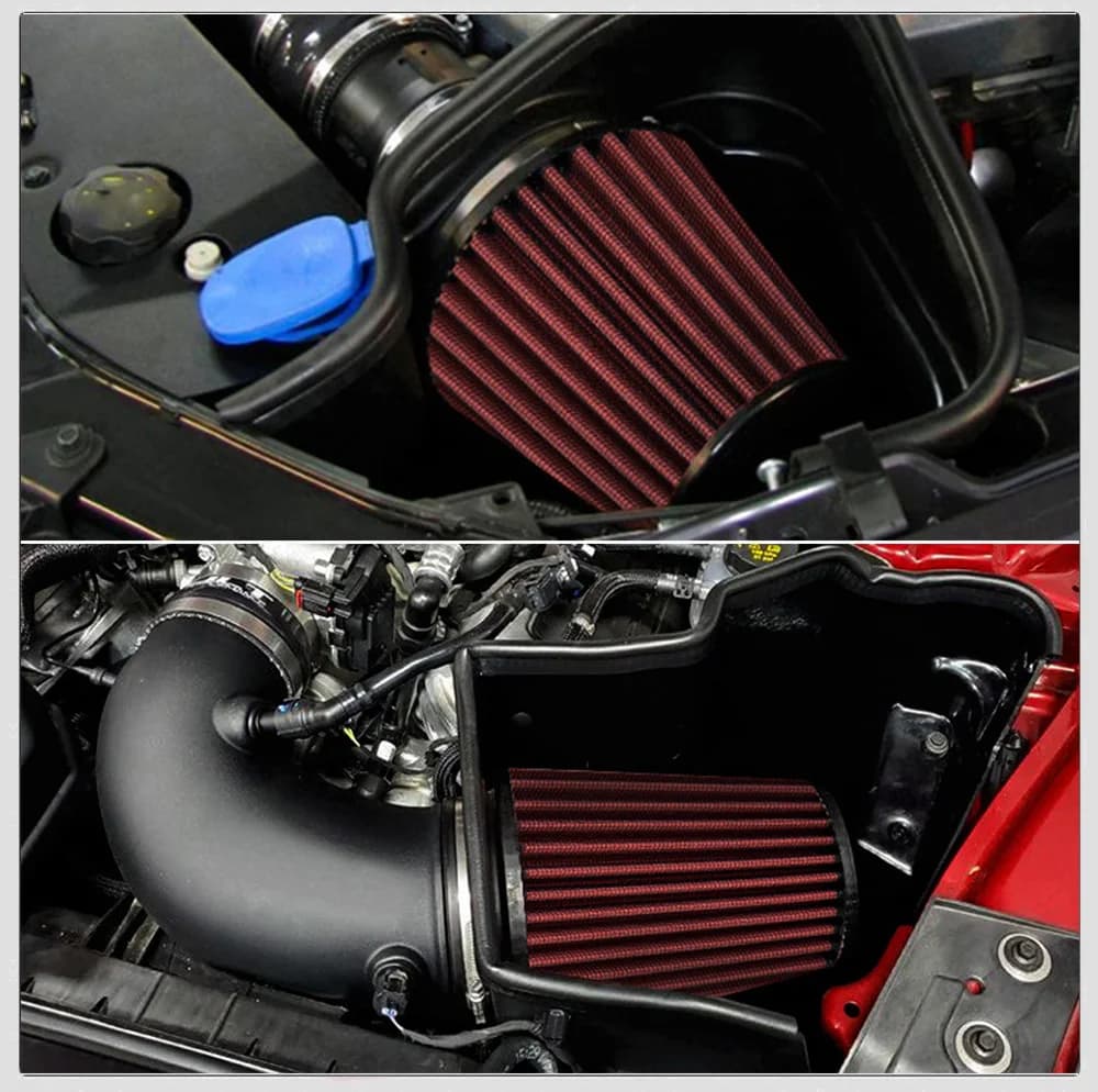 Filtre à Air universel modifié pour voiture, 76/100mm, entrée à haut débit, filtre à Air froid pour