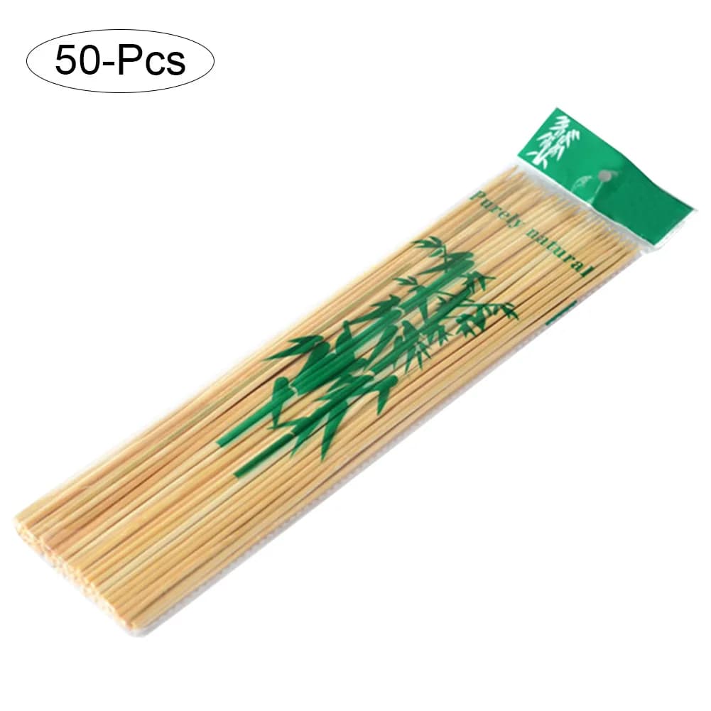 Bâtons en bois de bambou de 40cm, 50 pièces, bâtons professionnels pour plantes de jardin, cannes à