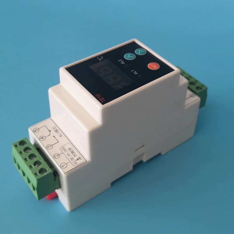 AC90~260V -40~110 ℃ Thermostat sur Rail Din avec capteur, sortie relais bidirectionnelle, contrôle