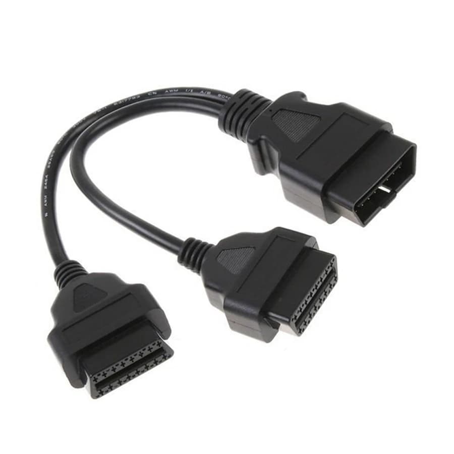 Câble d'extension OBD2, séparateur mâle à double femelle de 30CM, adaptateur de câble de diagnostic