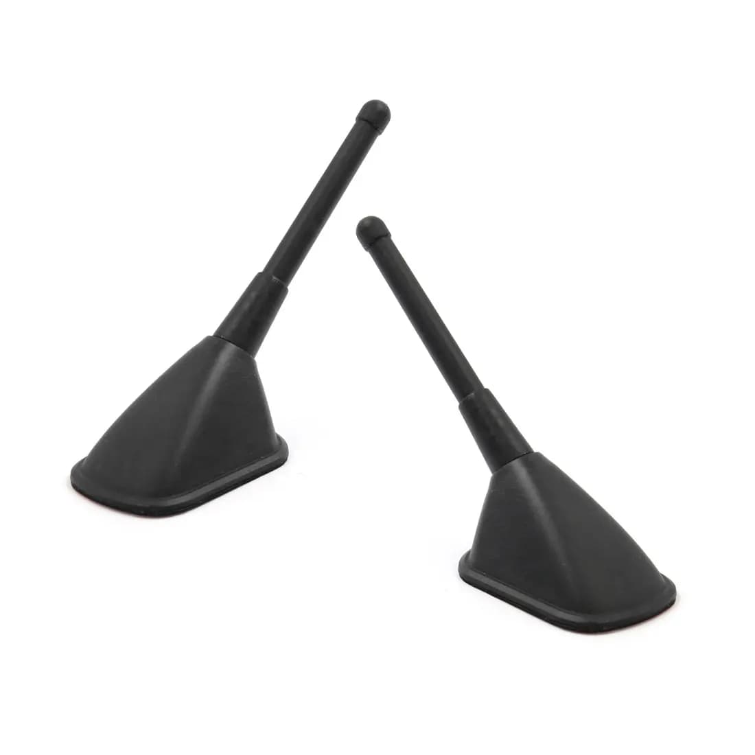 X Autohaux-Antenne Décorative Externe Noire pour Toit de Voiture, Base Auto-arina AM/FM, 2 Pièces