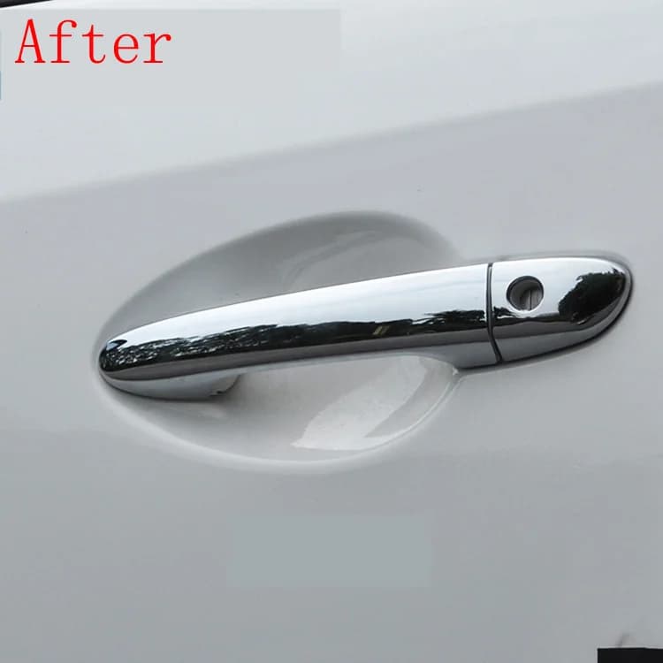 Couvercle de poignée de porte de voiture chromé noir brillant, garniture, accessoires de style pour