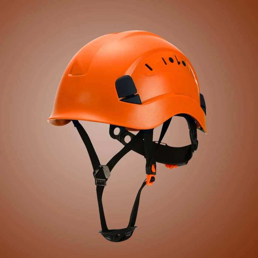 Casque d'escalade ABS réglable avec casque rigide de sécurité Suspension à 6 points, casque de prote